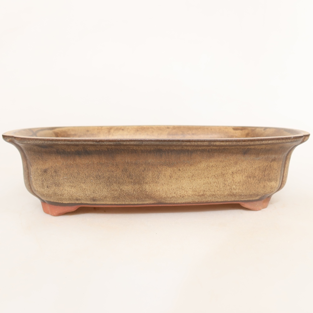 Keramische schaal  24 x 17 x 6 cm, kleur bruin