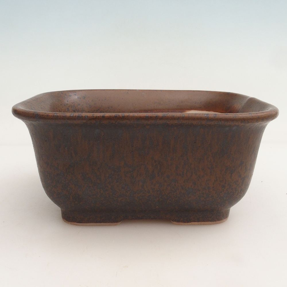 Bonsai kom + schotel H36 - 17 x 15 x 7,5 cm - bruin