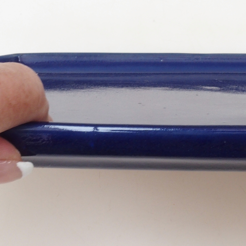 Keramische kom H07 - 28 x 19 x 1,5 cm - blauw