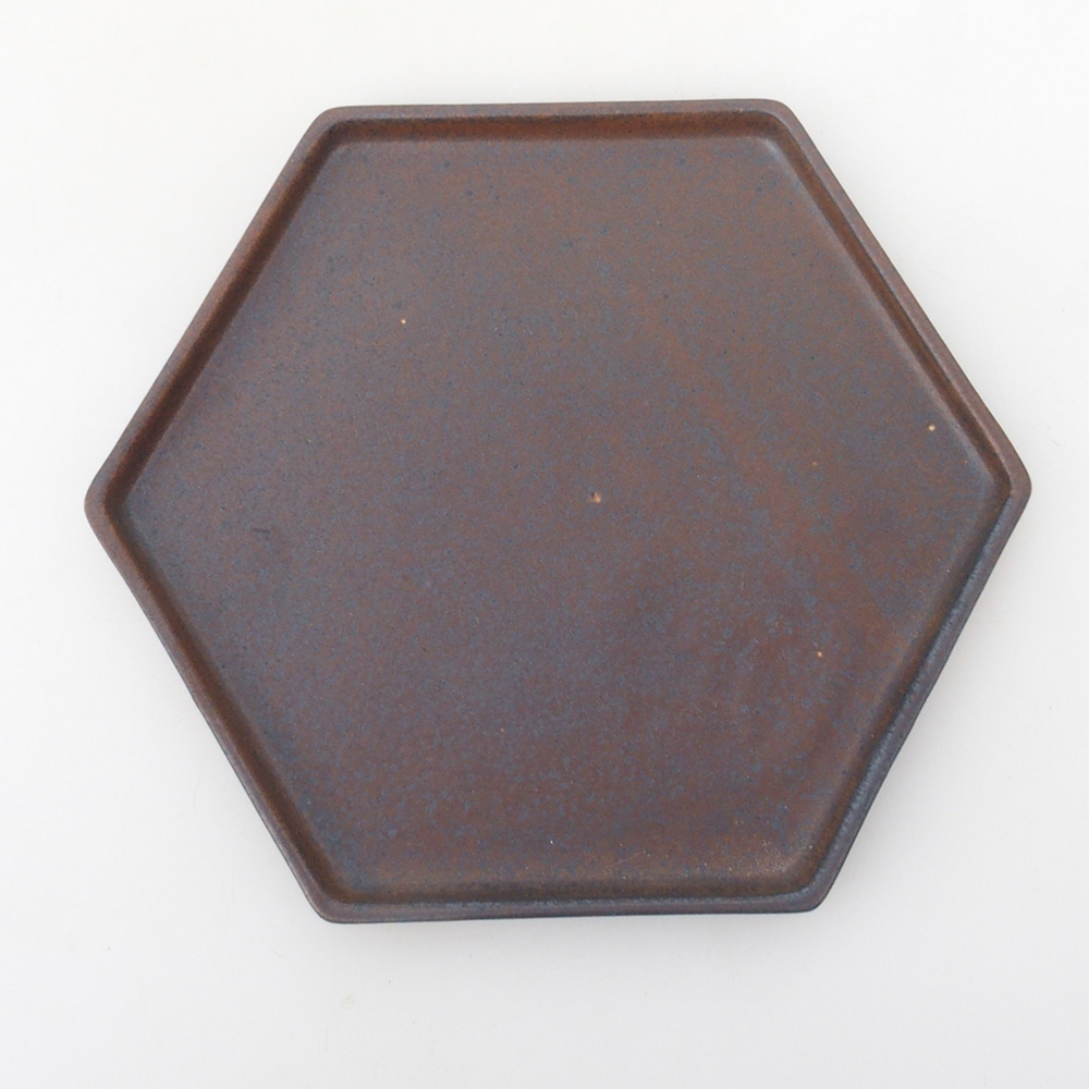 Keramische kom H53 -18,5 x 17 x 1 cm - bruin