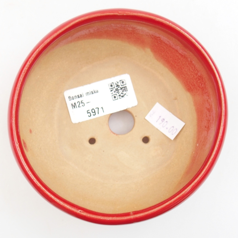 Bonsaischaal van keramiek 22 x 17 x 5 cm, groen