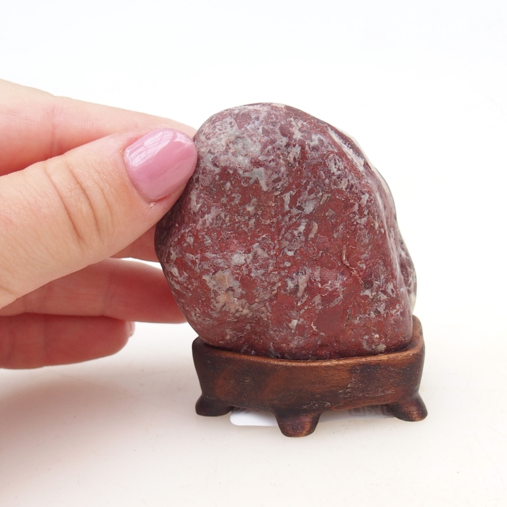 Suiseki - Steen met DAI (houten basis)