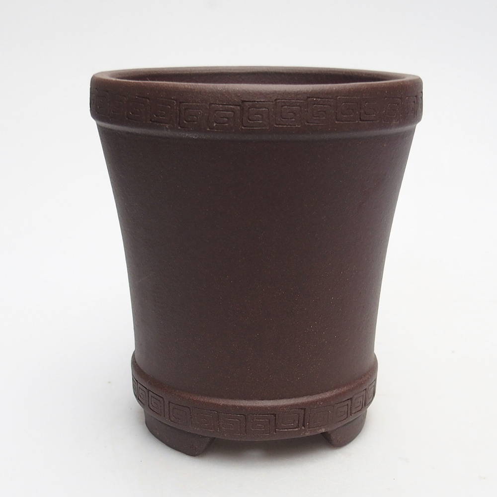 Kom 11 x 11 x 12 cm bruin