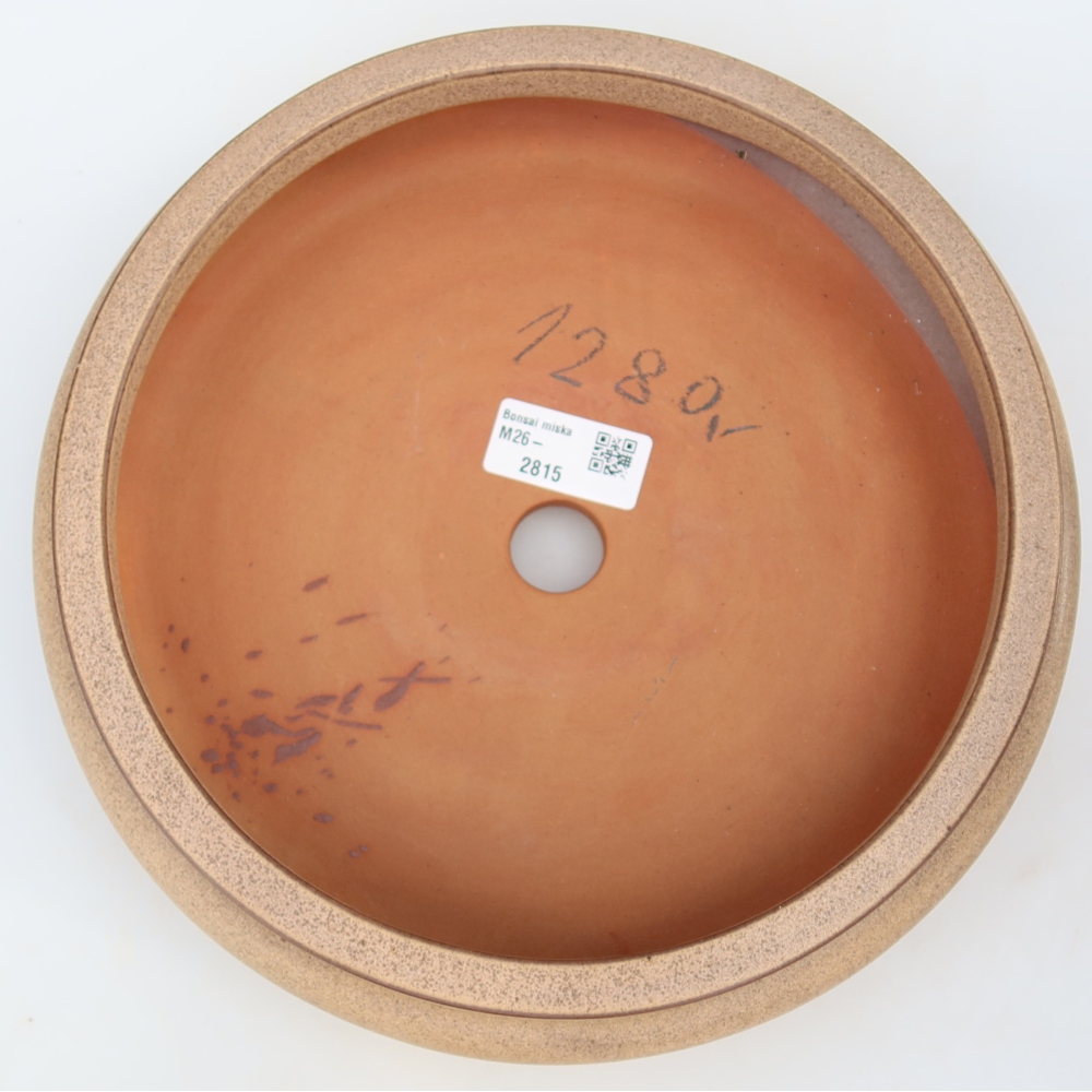 Keramische schaal  23 x 23 x 7 cm, kleur: beige
