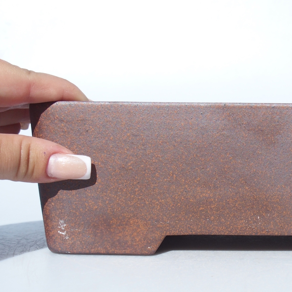Kom 23 x 14 x 7 cm bruin