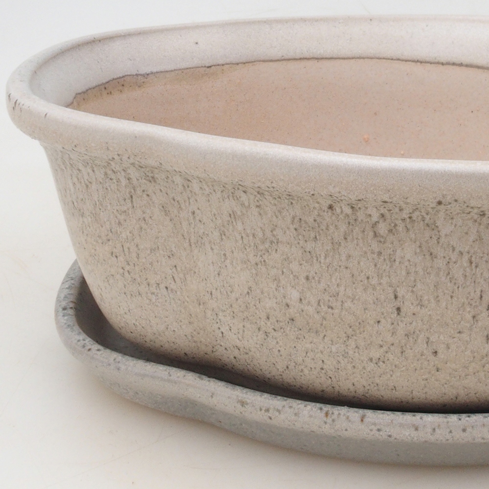 Bonsai kom + schotel H75 - beige