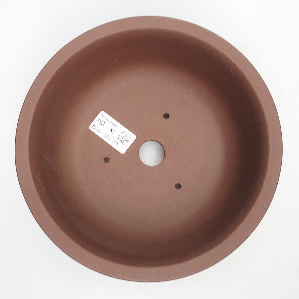 Kom 20 x 20 x 9 cm bruin