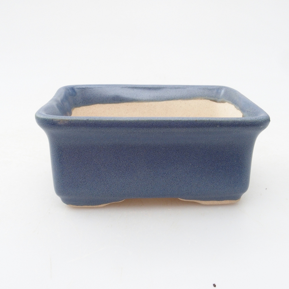 Mini bonsaischaal 8 x 6 x 3,5 cm, kleur blauw