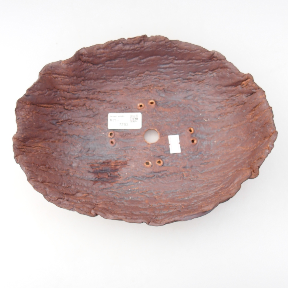 Keramisch Schelp 28 x 21,5 x 8,5 cm , kleur bruin