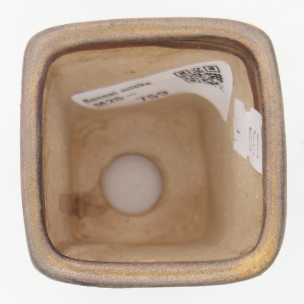 Bonsaischaal van keramiek 5 x 5 x 6,5 cm, bruin