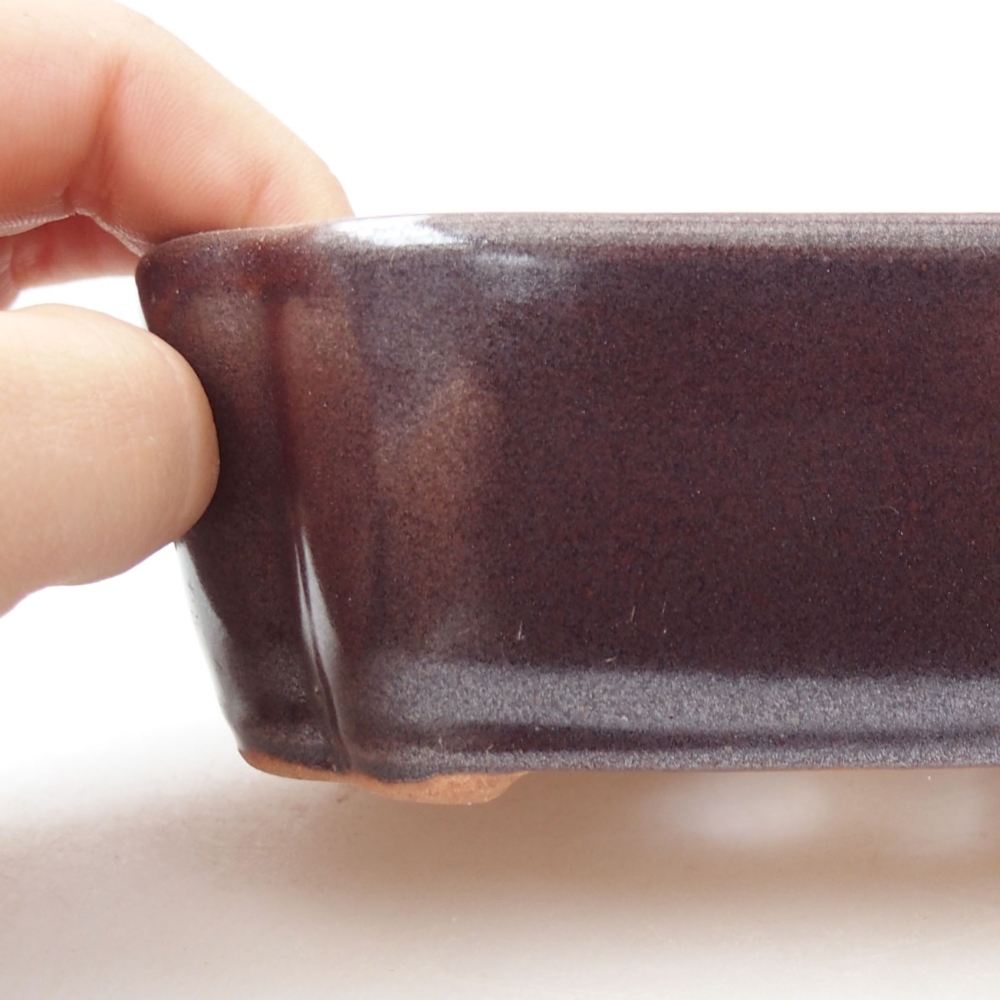 Bonsaischaal van keramiek 22 x 17 x 5 cm, groen