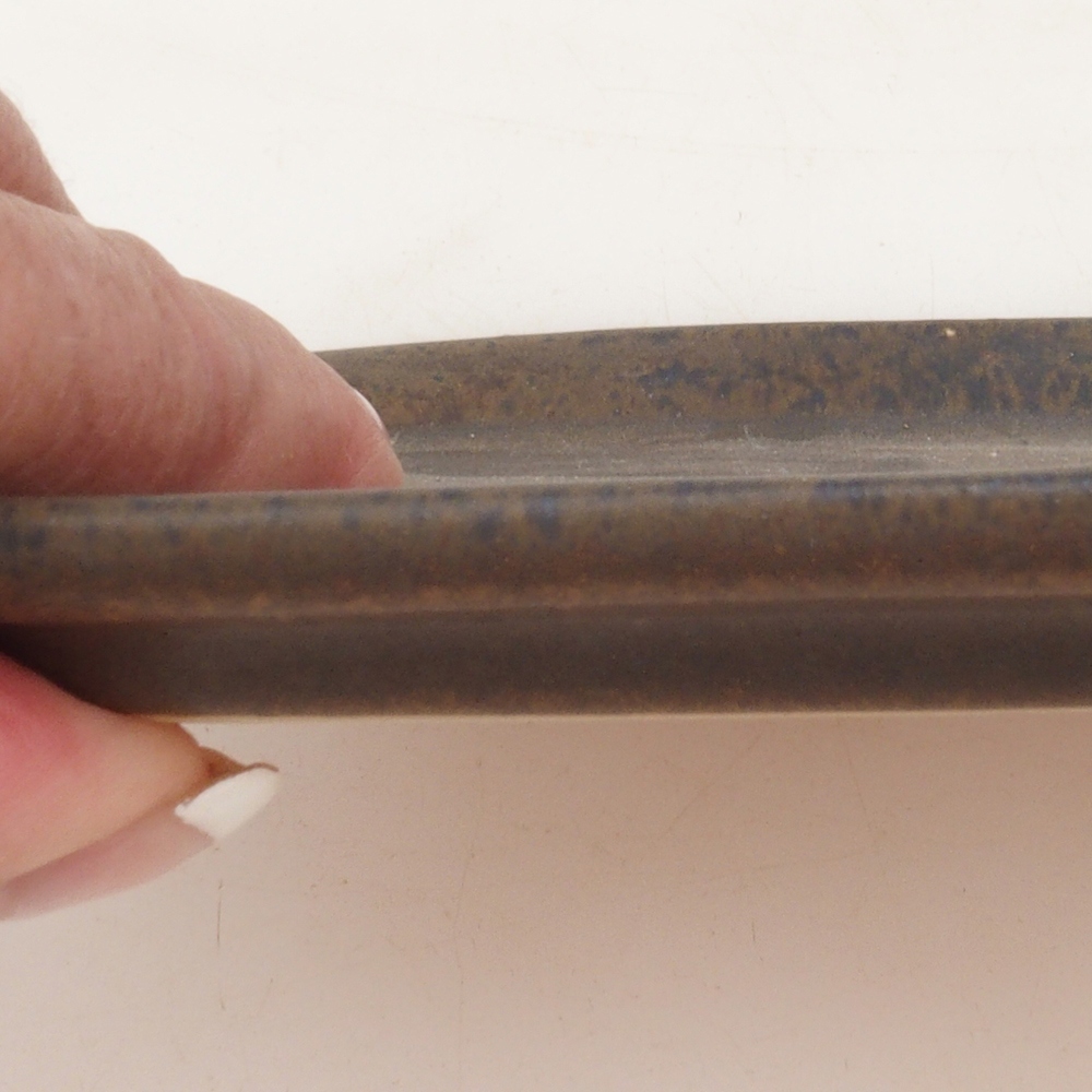 Keramische kom H50 - 18 x 13 x 1 cm - bruin