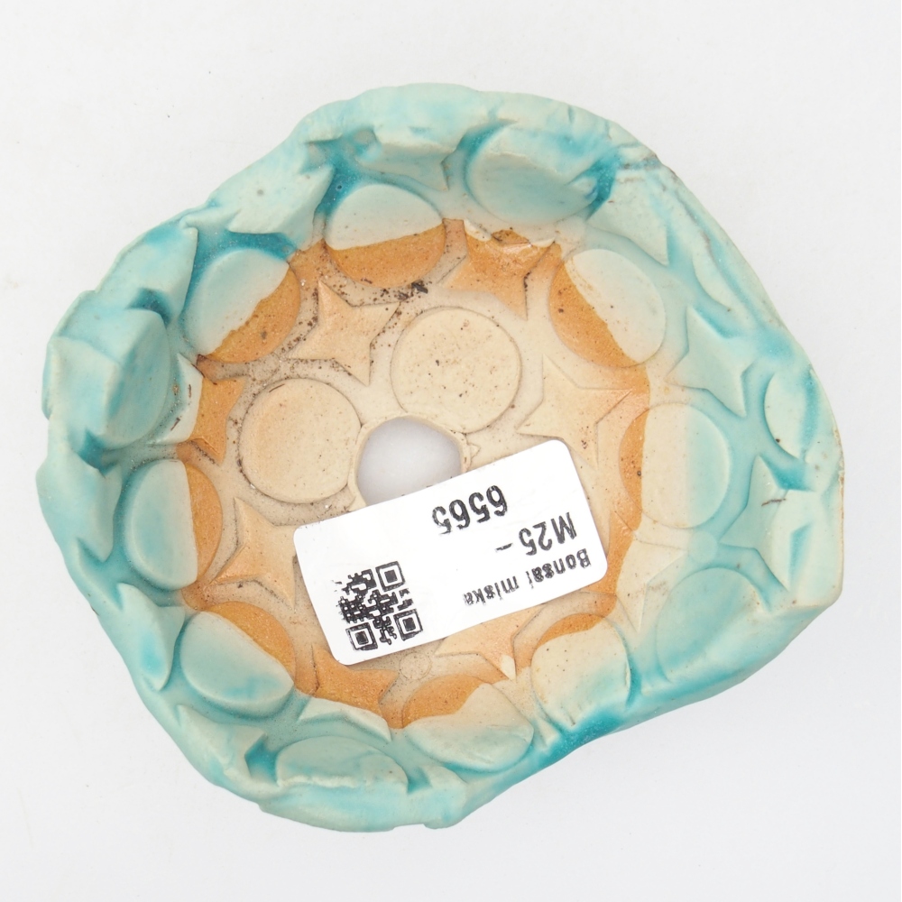 Keramische schaal 8,5 x 9 x 4 cm , kleur blauw