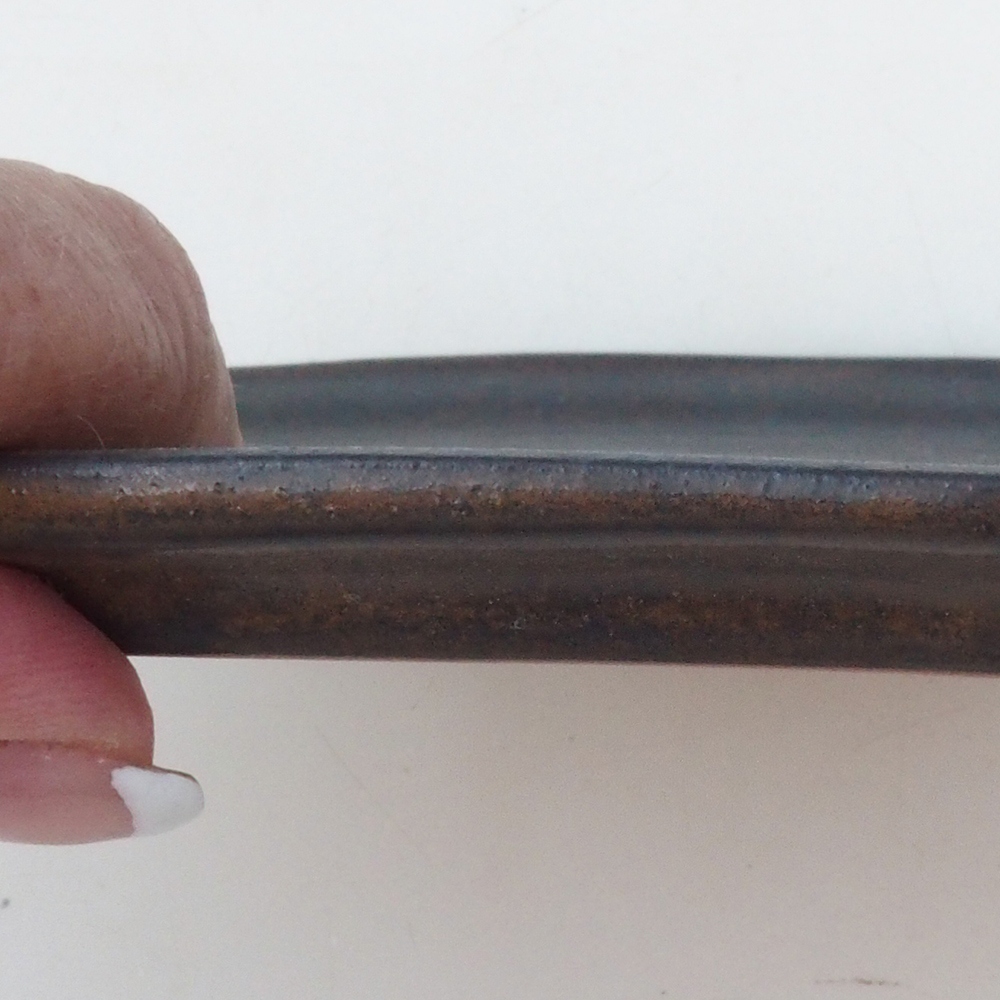 Keramische kom H51 -18,5 x 14,5 x 1 cm - bruin