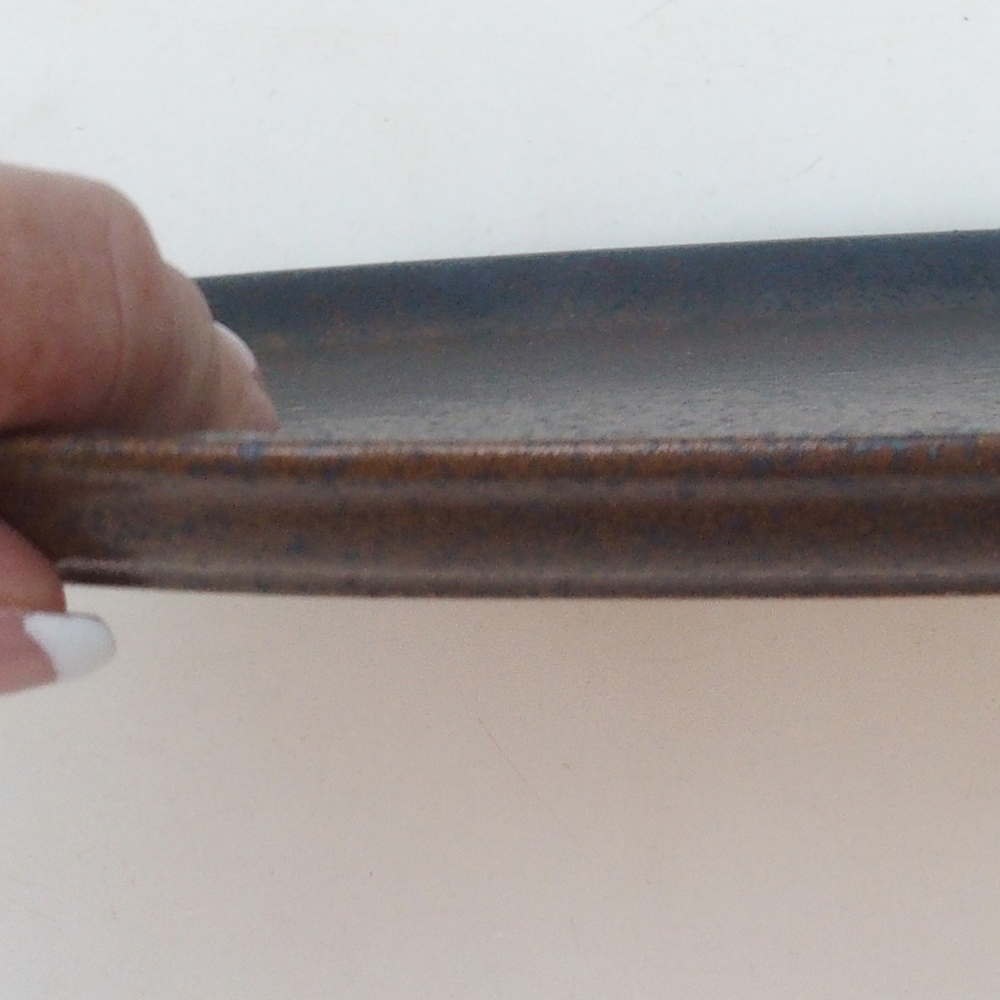 Keramische kom H15 -25 x 15 x 1 cm - bruin