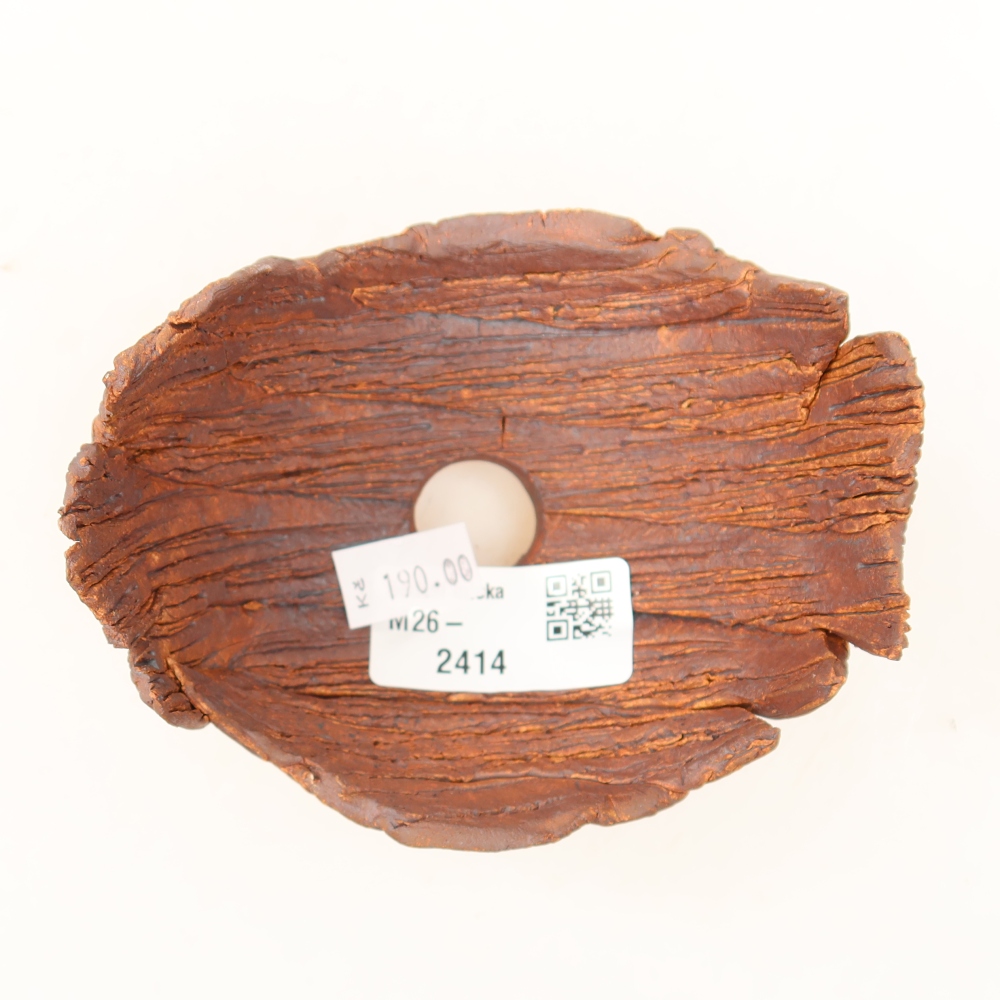 Keramische schaal  10,5 x 9 x 7,5 cm, kleur bruin