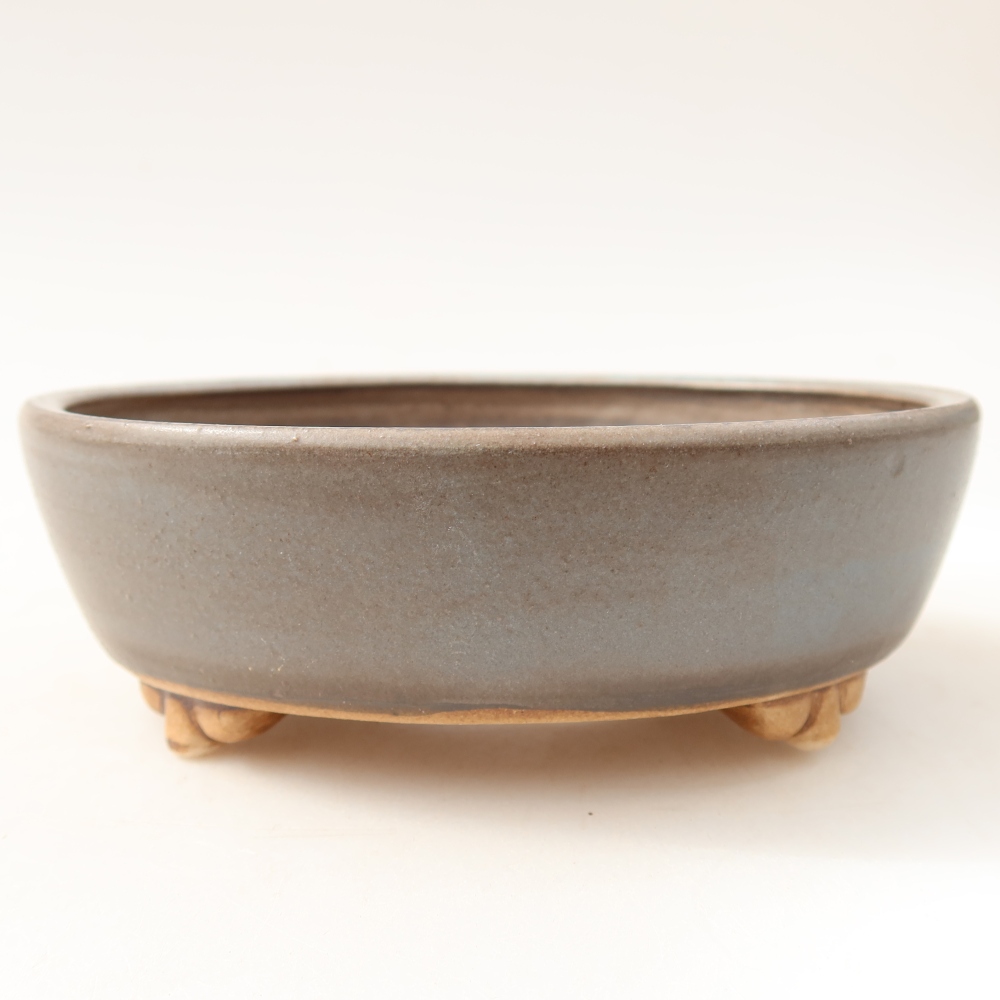 Keramische bonsaipot 12 x 10,5 x 4 cm, kleur: blauw