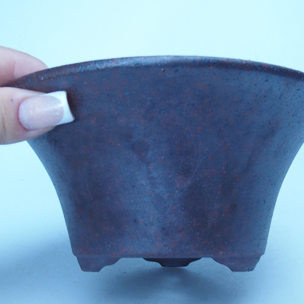 Kom 15 x 15 x 7 cm bruin