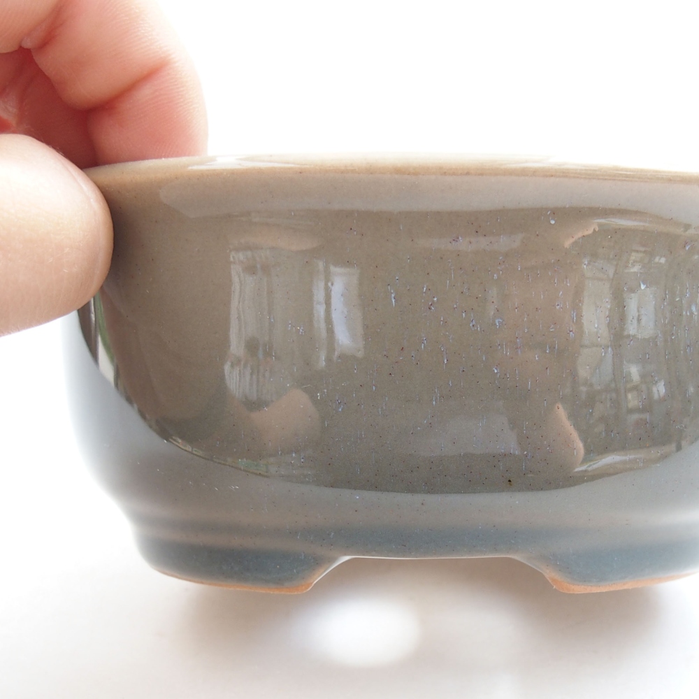 Bonsaischaal van keramiek 22 x 17 x 5 cm, groen