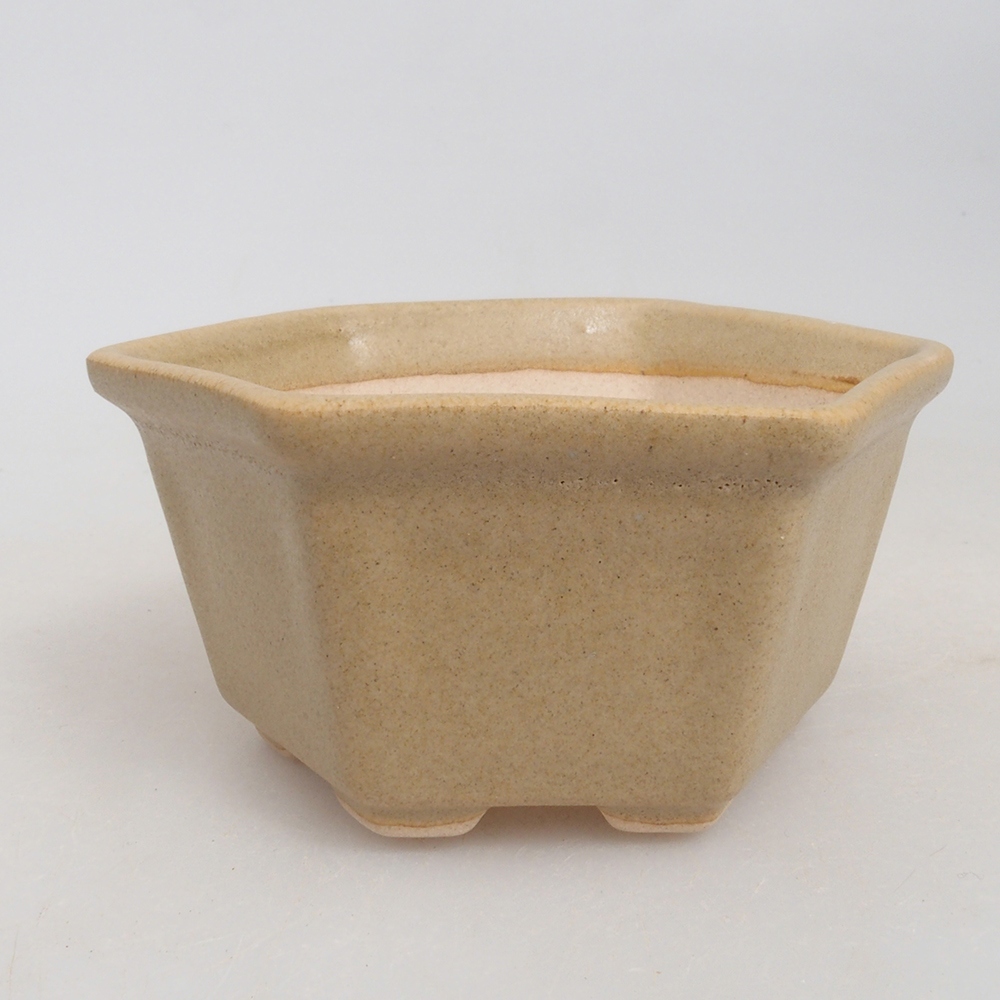 Mini bonsaischaal 8 x 7 x 4 cm, bruin