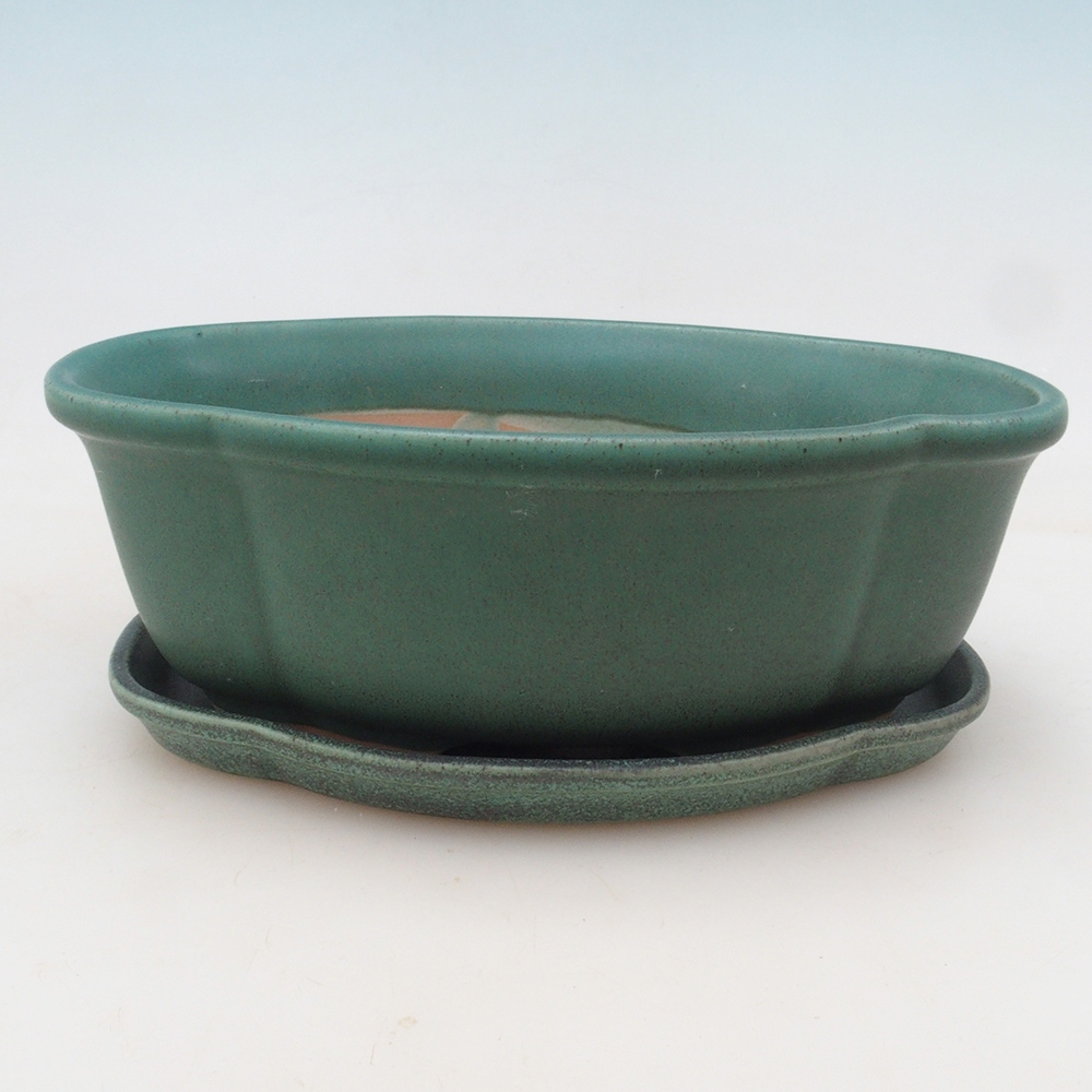 Bonsai kom + schotel H75 - groen