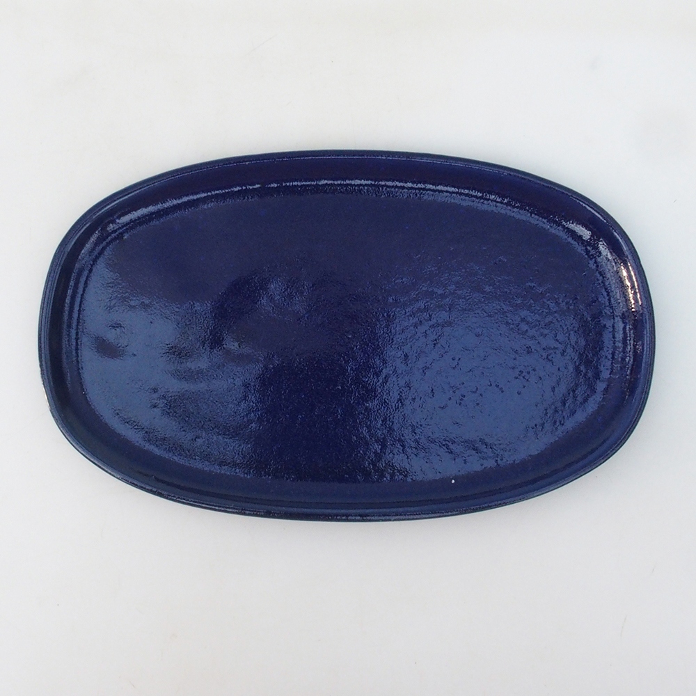 Bonsai kom + schotel H15 - 25,5x17,5x6 cm - blauw