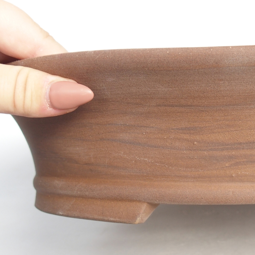 Bonsaischaal van keramiek 32 x 29 x 7 cm, bruin