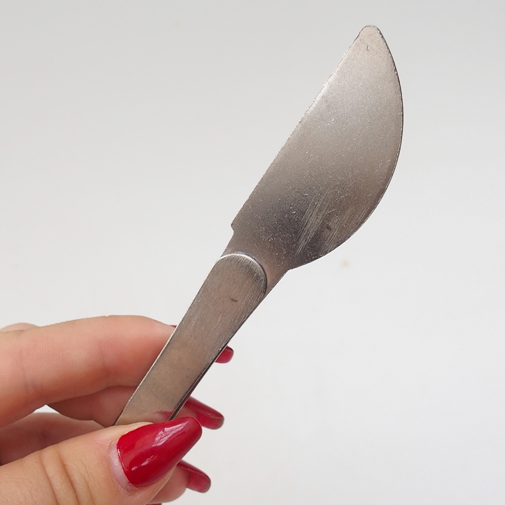 Spatel en pincet 22 cm - roestvrij staal