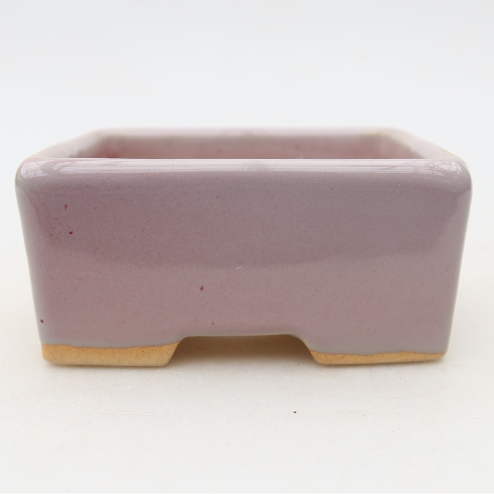 Keramische bonsaipot 8,5 x 7 x 4 cm, kleur paars