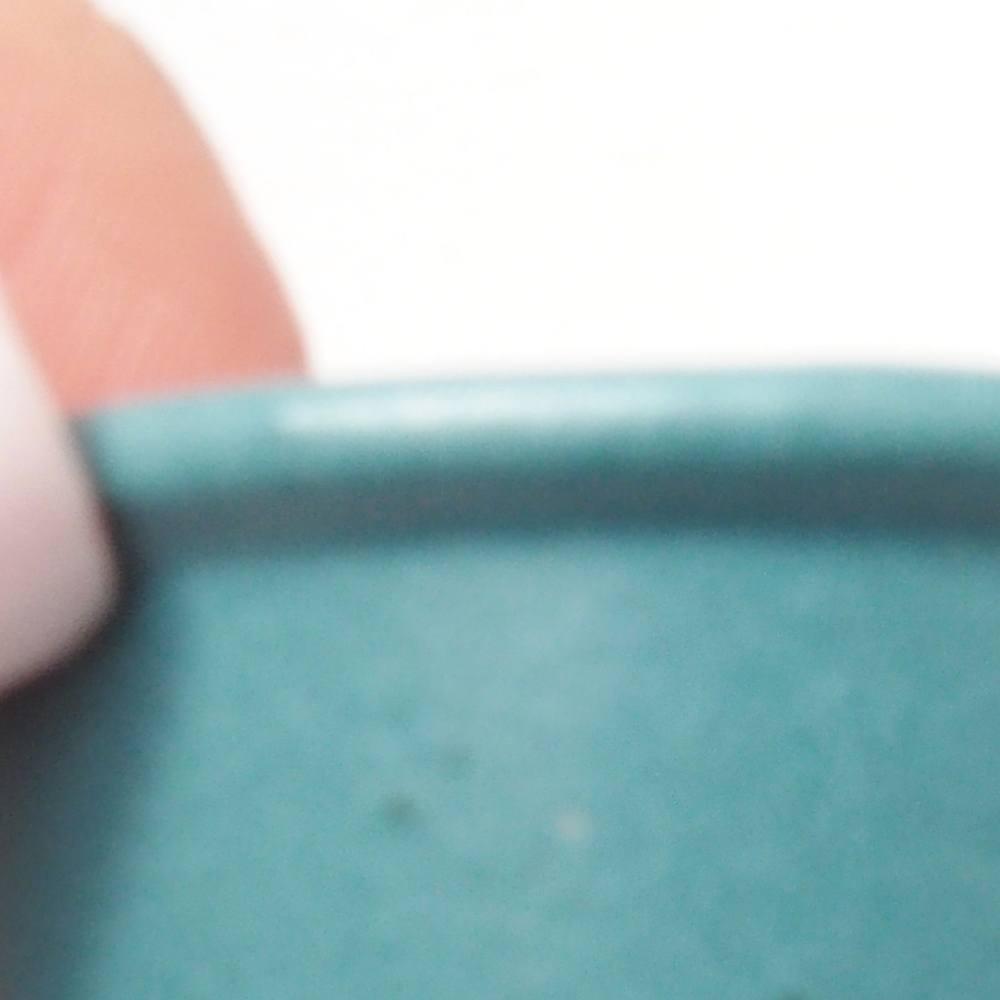 Bonsaischaal van keramiek 6,5 x 5,5 x 4 cm, kleur blauw