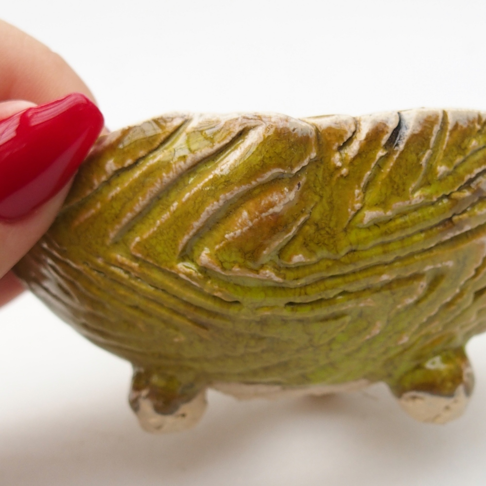 Keramische schaal 9 x 8,5 x 5 cm , geel