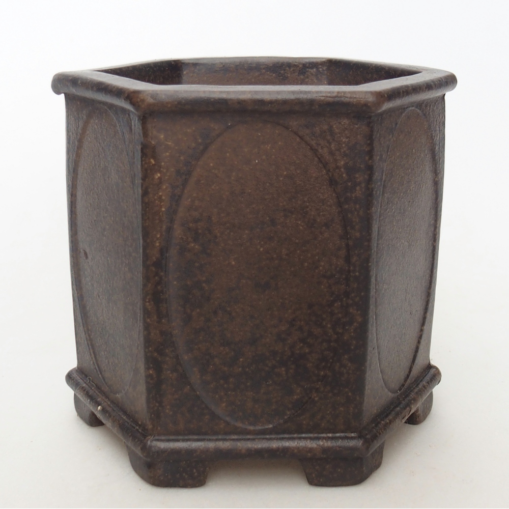 Schaal 10 x 9 x 9,5 cm bruin oker