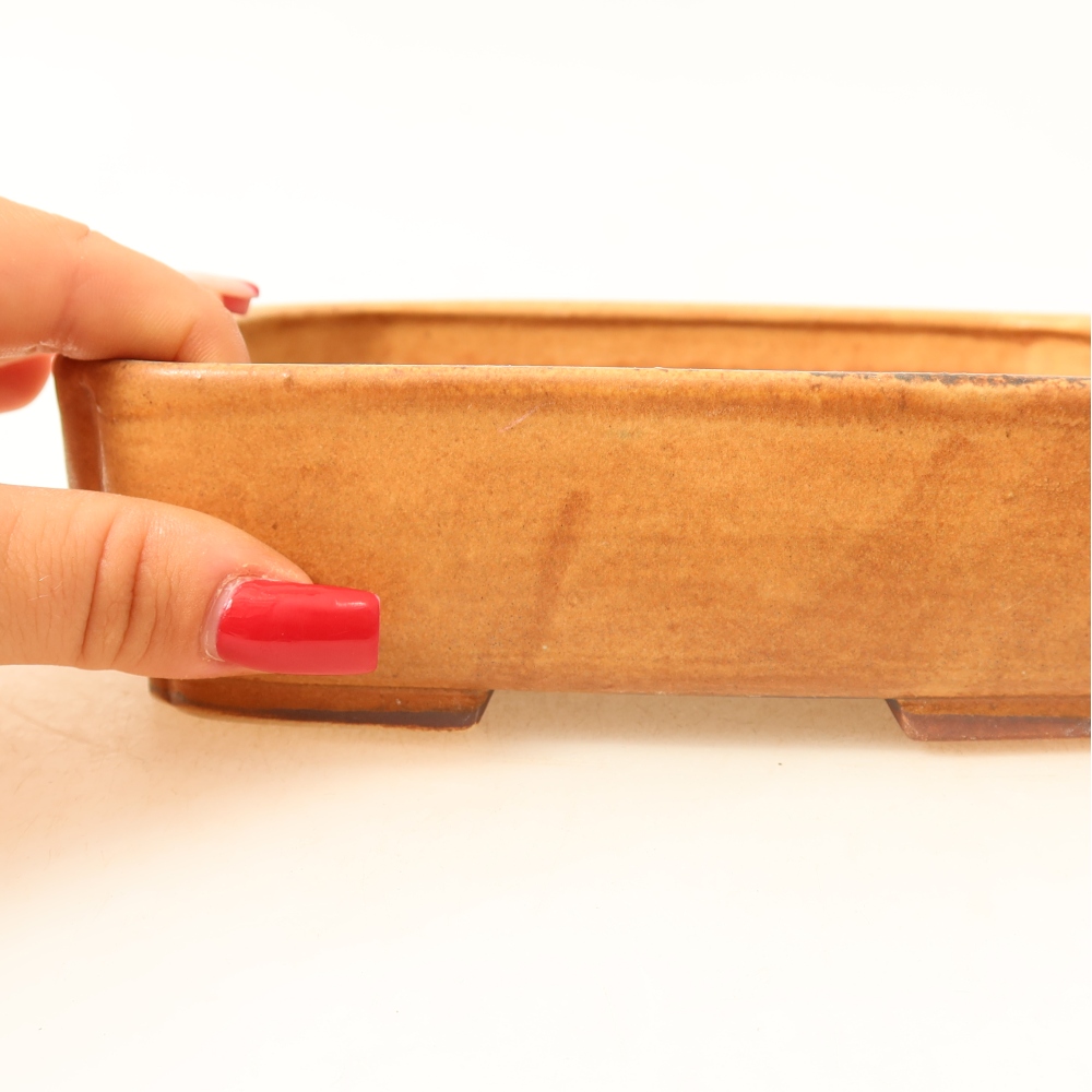 Keramische bonsaipot 18 x 14 x 4,5 cm, kleur: roze