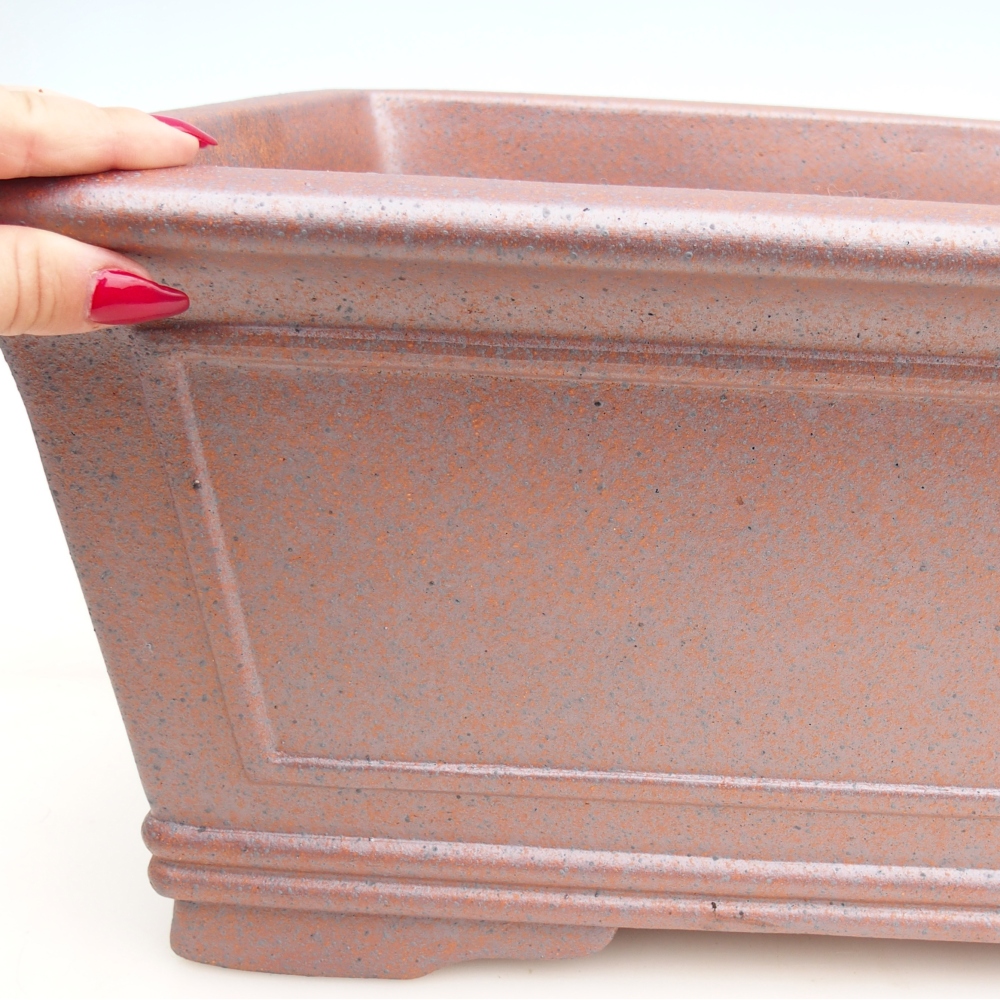 Bonsaischaal van keramiek 52 x 37 x 20 cm , metaalkleur - UITSLUITEND PERSOONLIJKE AFHANG of transport per pallet