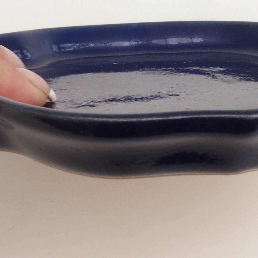 Keramische kom H06 - 14 x 14 x 1,5 cm - blauw