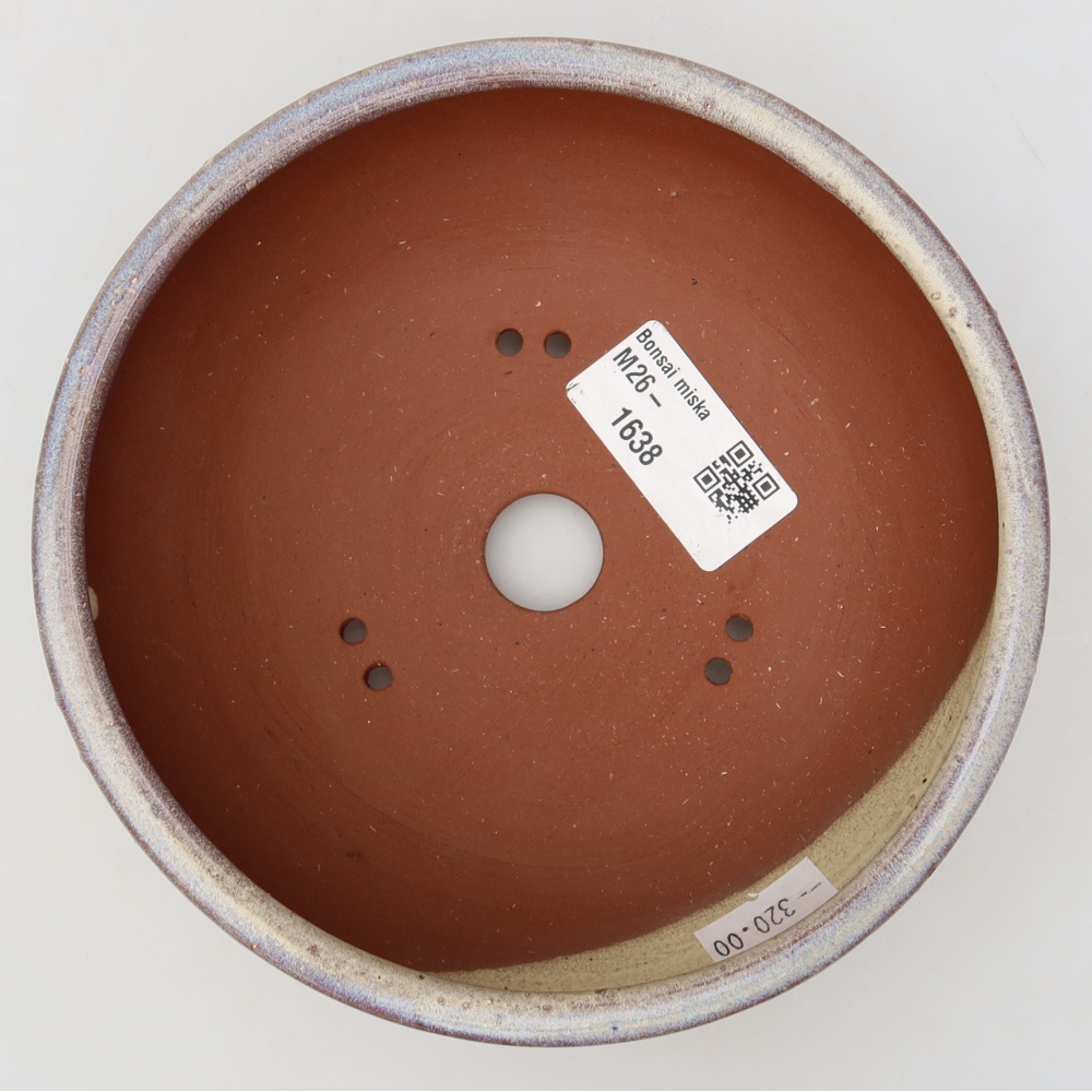 Keramische bonsaischaal 14,5 x 14,5 x 5 cm, kleur: blauw