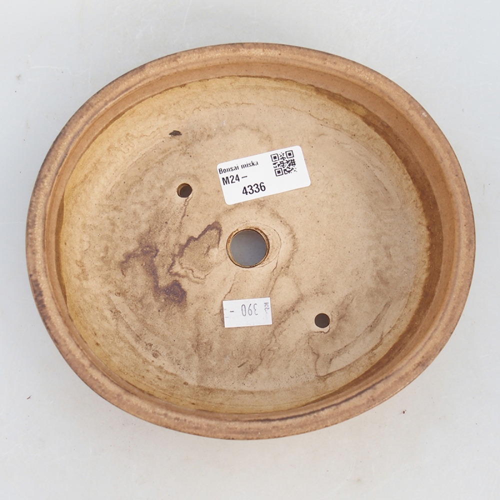 Bonsaischaal van keramiek 18,5 x 16,5 x 4 cm, roze