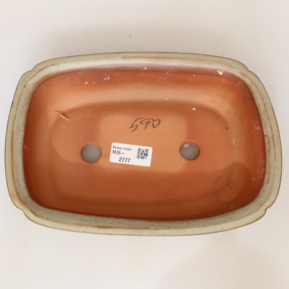 Keramische schaal  24 x 17 x 6 cm, kleur: beige