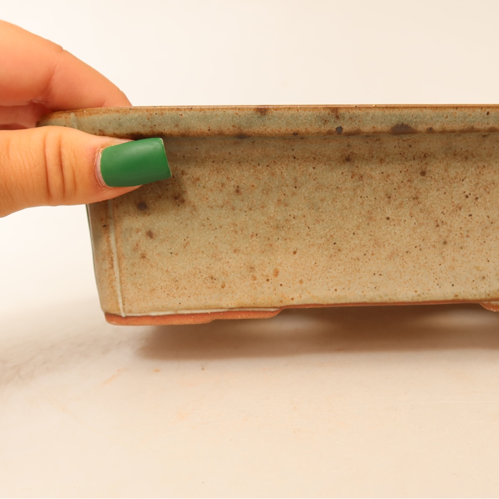 Keramische schaal  20 x 15,5 x 5,5 cm, kleur: beige