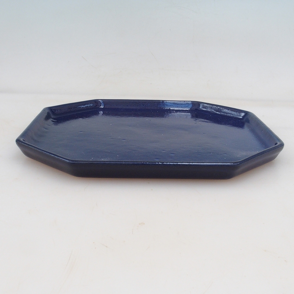 Keramische kom H14 - 18 x 18 x 1 cm - blauw