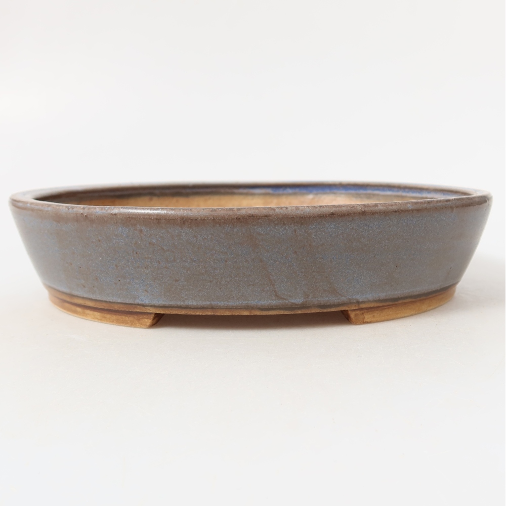 Keramische bonsaipot 21 x 19 x 4,5 cm, kleur: blauw