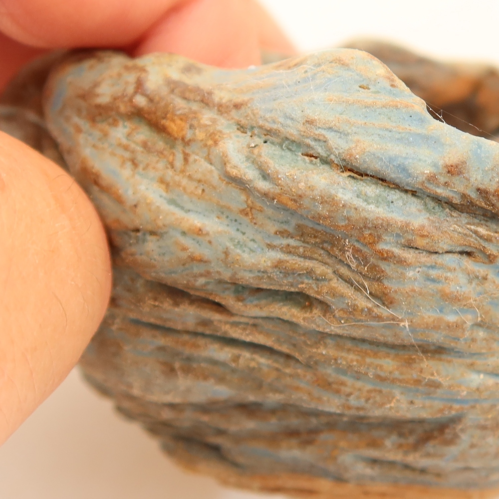 Keramische schaal  5,5 x 5,5 x 4,5 cm , kleur: blauw