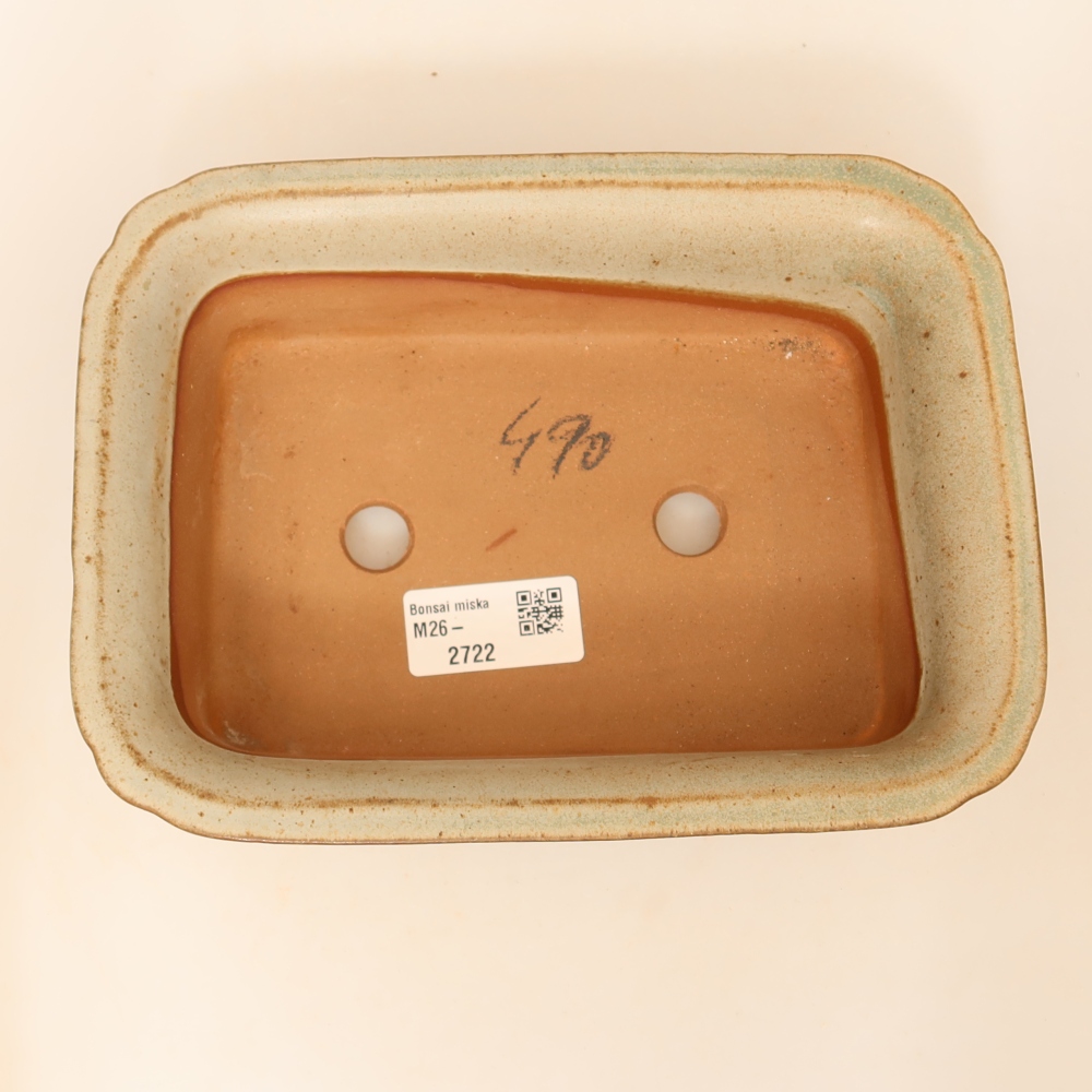 Keramische schaal  20 x 15,5 x 5,5 cm, kleur: beige