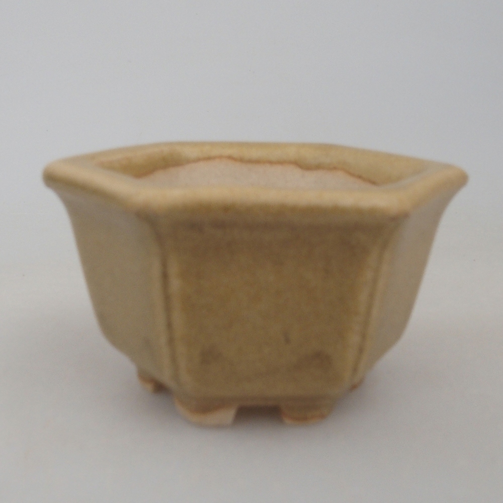 Mini bonsaischaal 5 x 4,5 x 3 cm, bruin