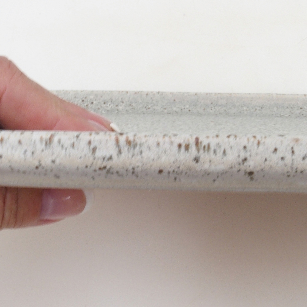 Keramische schotel H07 - 28 x 19 x 1,5 cm - beige