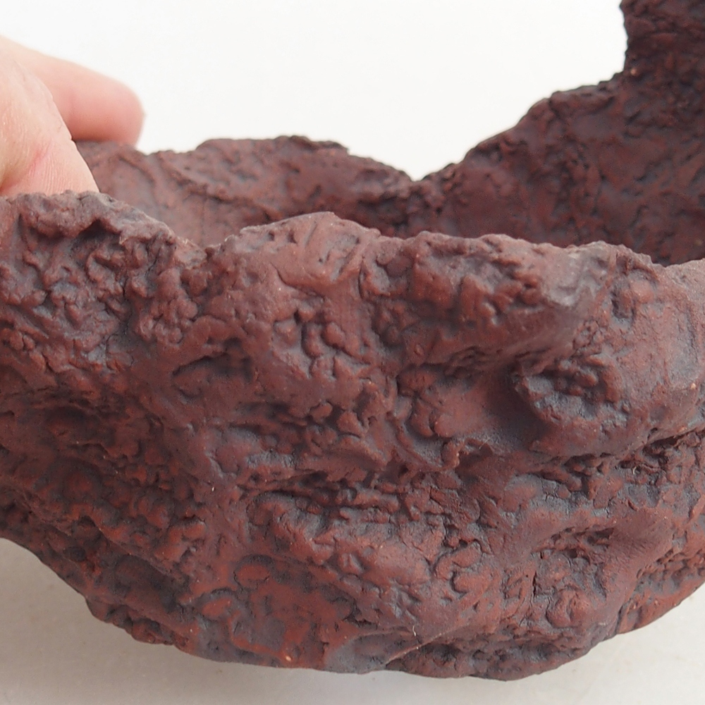 Keramisch Schelp 10 x 8 x 8,5 cm , kleur bruin