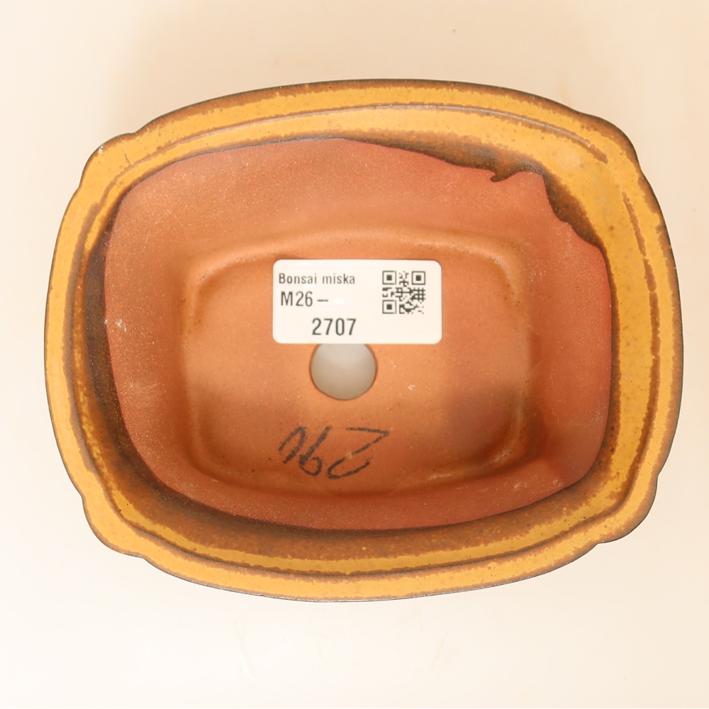 Keramische schaal  13 x 10,5 x 5,5 cm, kleur: geel