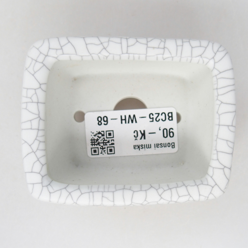 Mini bonsaischaal 8 x 6,5 x 3,5 cm, raku kleur