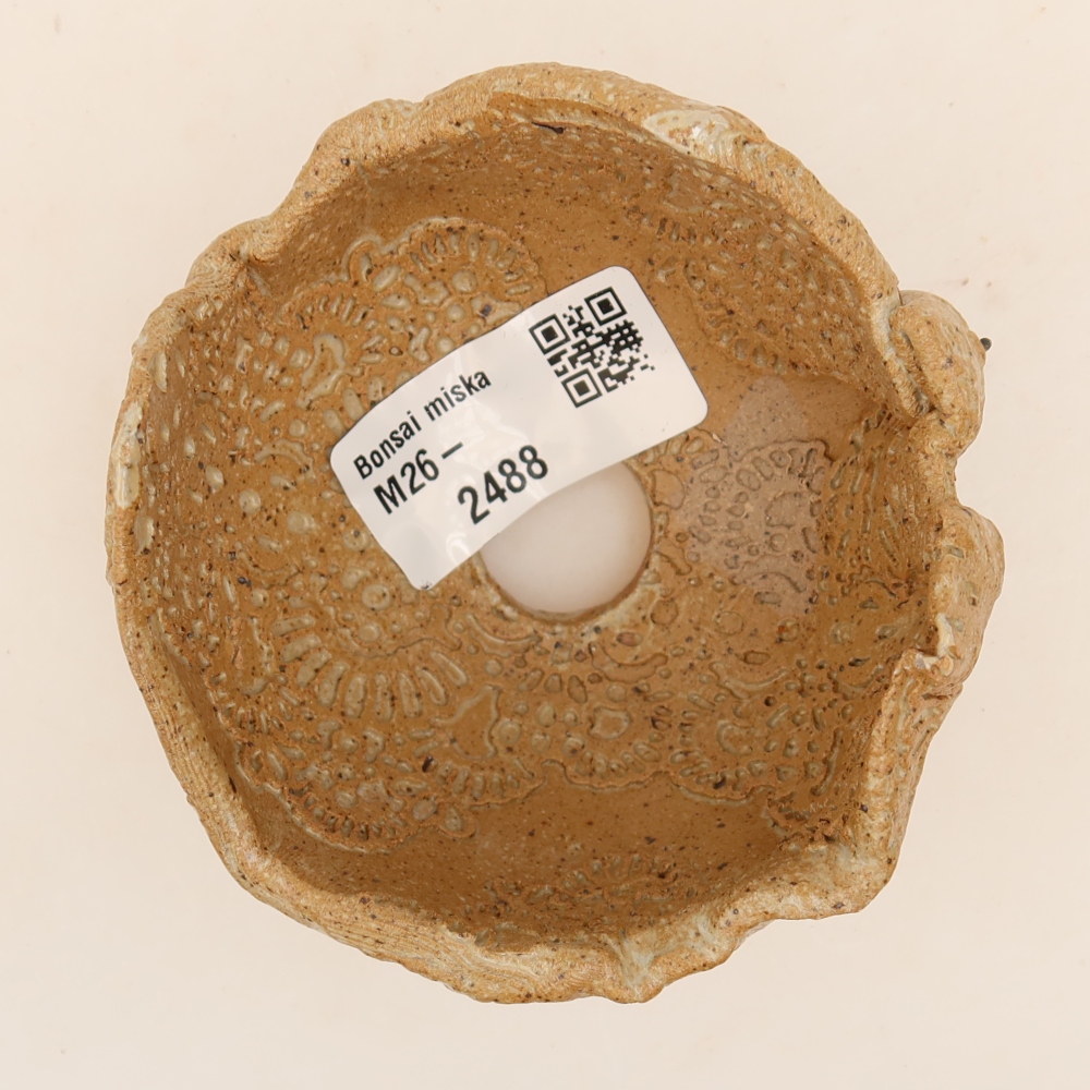 Keramisch Schelp 9 x 8 x 6 cm , kleur beige