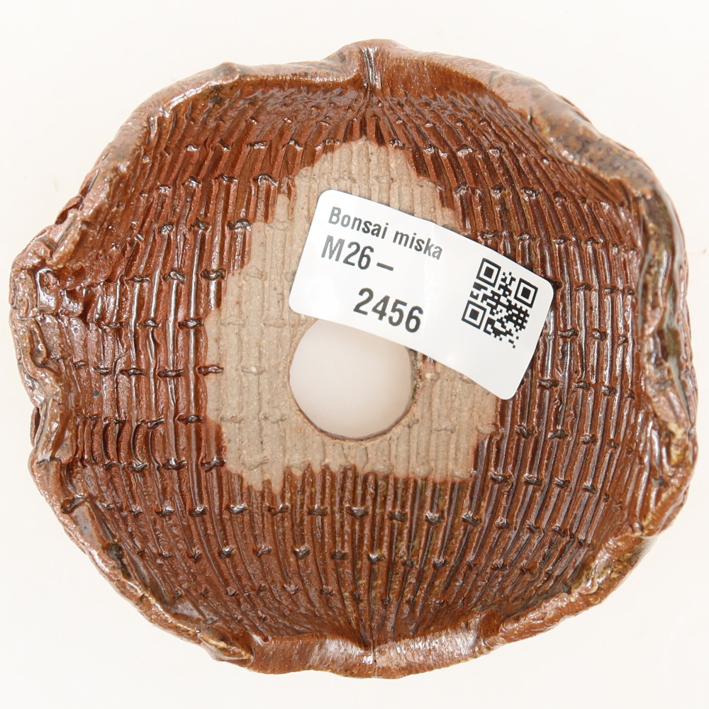 Keramische schaal  9 x 8,5 x 7 cm, kleur bruin